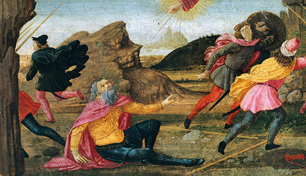 Defining moment: St Paul’s conversion depicted in the Sacred Conversation by Domenico Ghirlandaio, 1479.