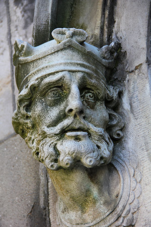 High king: Brian Boru depicted on the exterior of the Chapel Royal, Dublin Castle