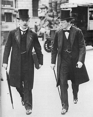 David Lloyd George and Winston Churchill.