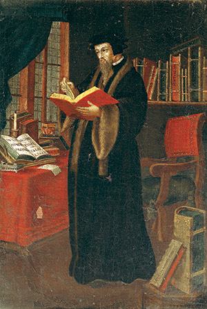 John Calvin in a 16th-century French portrait