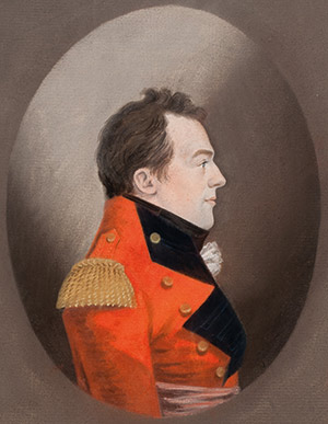 Major-General Sir Isaac Brock K.B., a pastel by Gerrit Schipper, c. 1809-10. Guernsey Museums & Galleries 