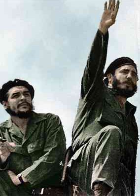 Castro (left) alongside Che Guevara, 1961. Photograph by Alberto Korda