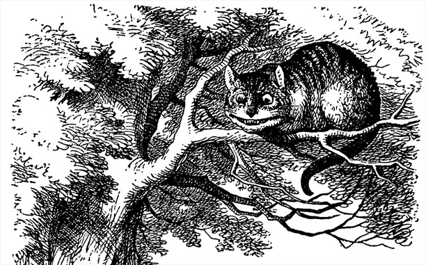 The Cheshire Cat, from Alice's Adventures in Wonderland.