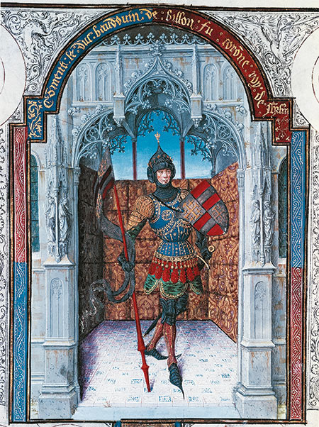 Baldwin I, King of Jerusalem (c.1058-1118), from the Abrégé de la Chronique de Jerusalem, France, 15th century. De Agostini / Bridgeman Images