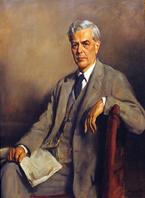 Portrait of Lionel Curtis (1872-1955) by Oswald Birley presented in 1932 to Chatham House