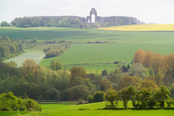 A place of war in a time of peace: the Thiepval Memorial to the Missing of the Somme, designed by Edwin Lutyens.