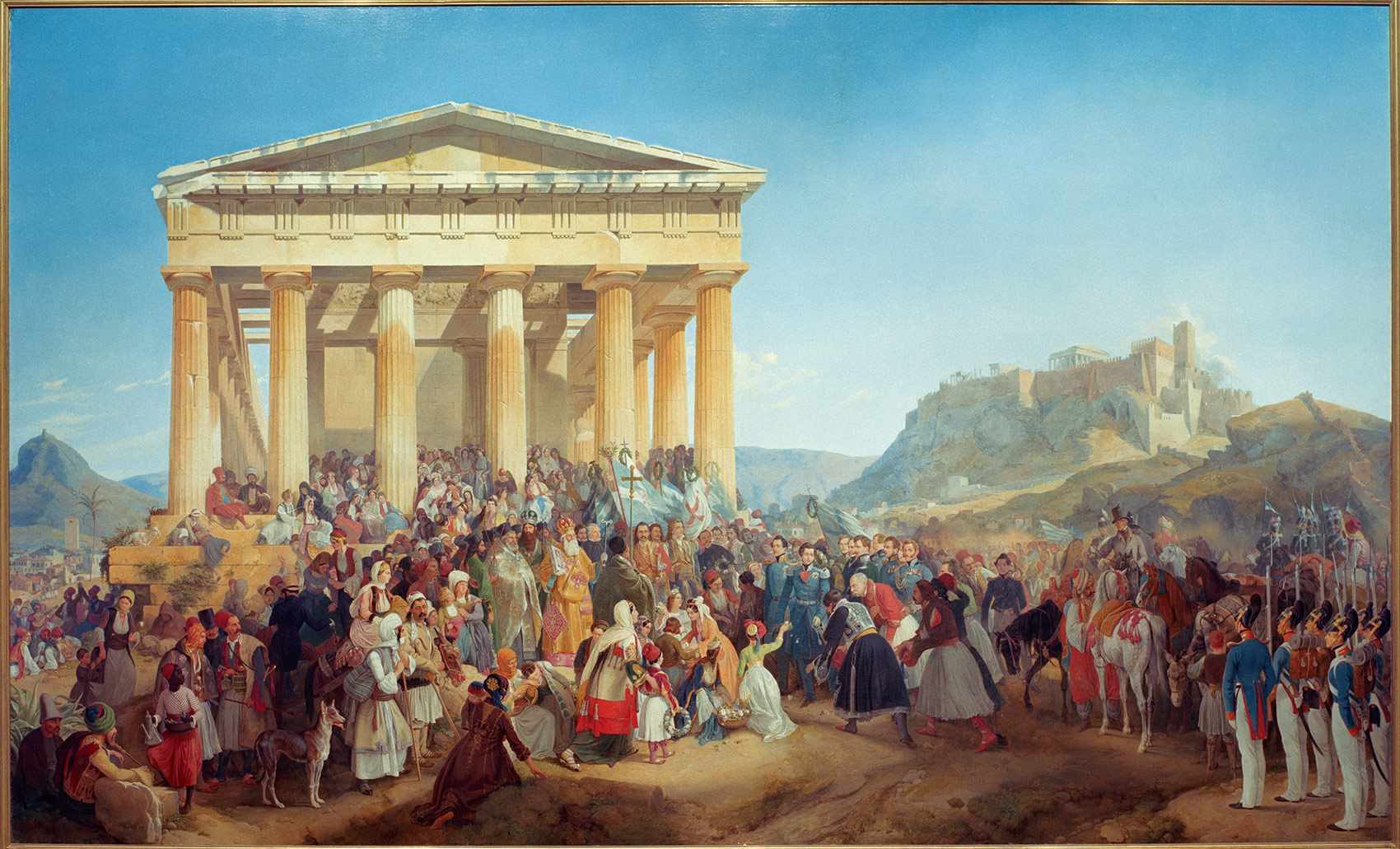 Reception of King Otto of Greece in Athens, 23 May 1833, by Peter von Hess, 1839