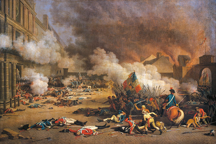 The Seizing of the Tuileries Palace by Jean Duplessis-Bertaux