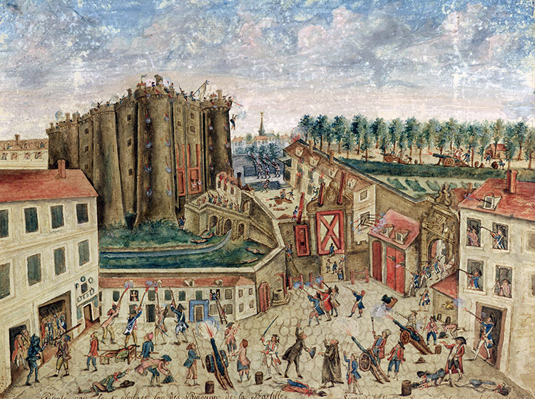 The Siege of the Bastille by Claude Cholat, 1789