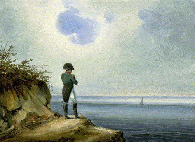 Napoleon at Saint-Helene, by Francois-Joseph Sandmann