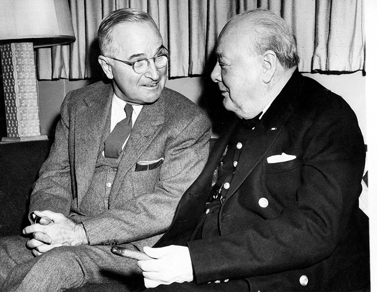 Churchill with President Truman, Washington DC, January 10th, 1952