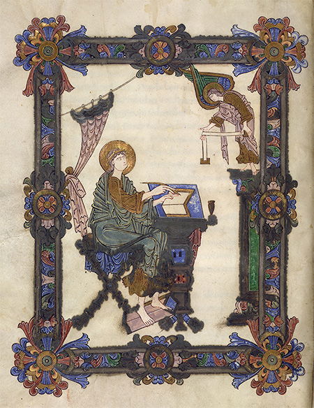 The word of God: St Matthew depicted in the Grimbald Gospels, Canterbury, c.1010