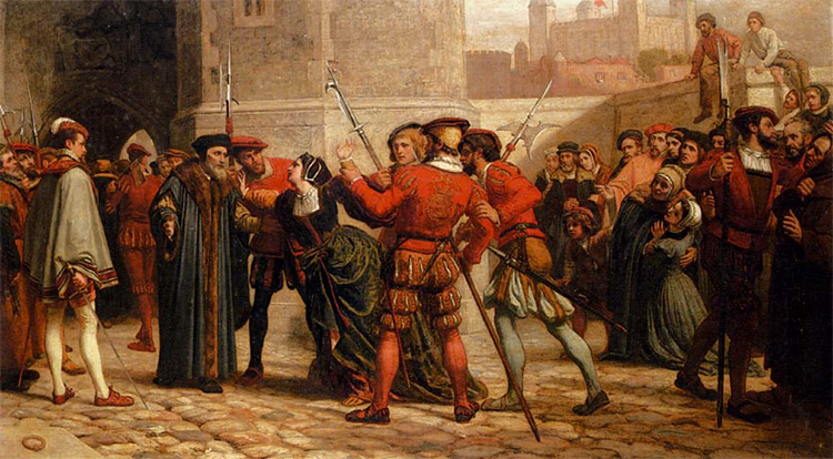 William Frederick Yeames, The meeting of Sir Thomas More with his daughter after his sentence of death, 1872.