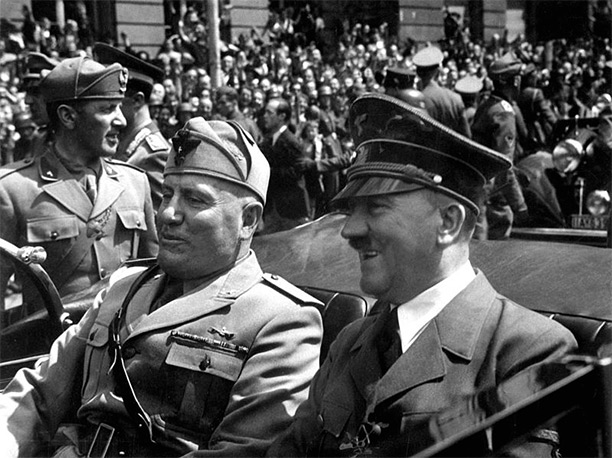 Hitler and Mussolini in 1940