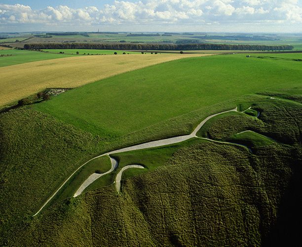 The Uffington Horse, Oxfordshire, dates from the Bronze Age. Corbis/Skyscan