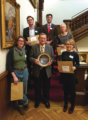 2014's winners, clockwise from left: Alex Smith of HistoryPin; Calder Walton; Paul Lay; Cathie Arrington; Sally Field; Norman Davies