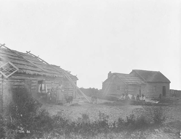 Hudson's Bay Company post on Lake Winnipeg, 1884.
