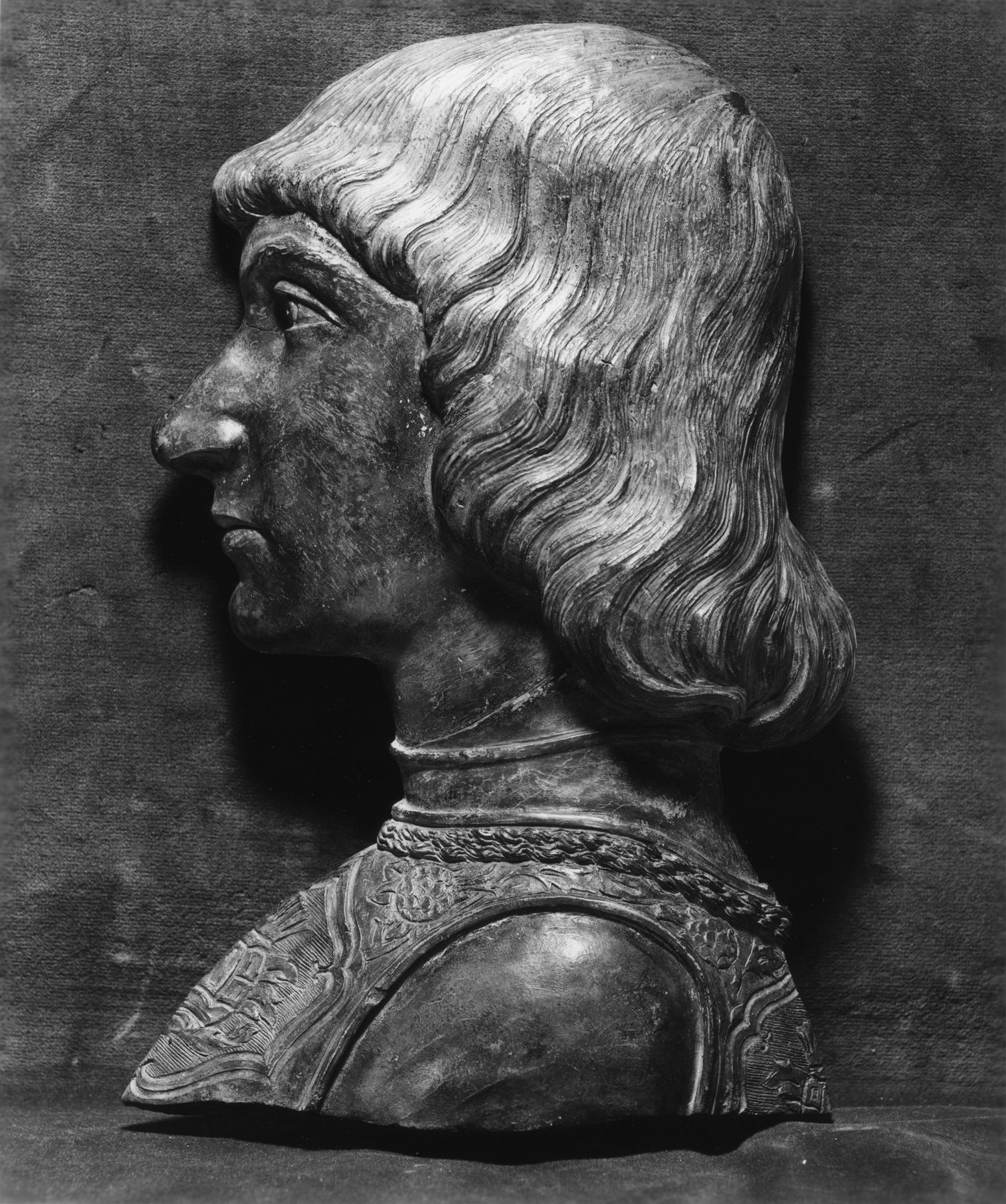 Terracotta relief of a young man, believed to be Cesare Borgia, c. 15th century. Walters Art Museum (CC0).