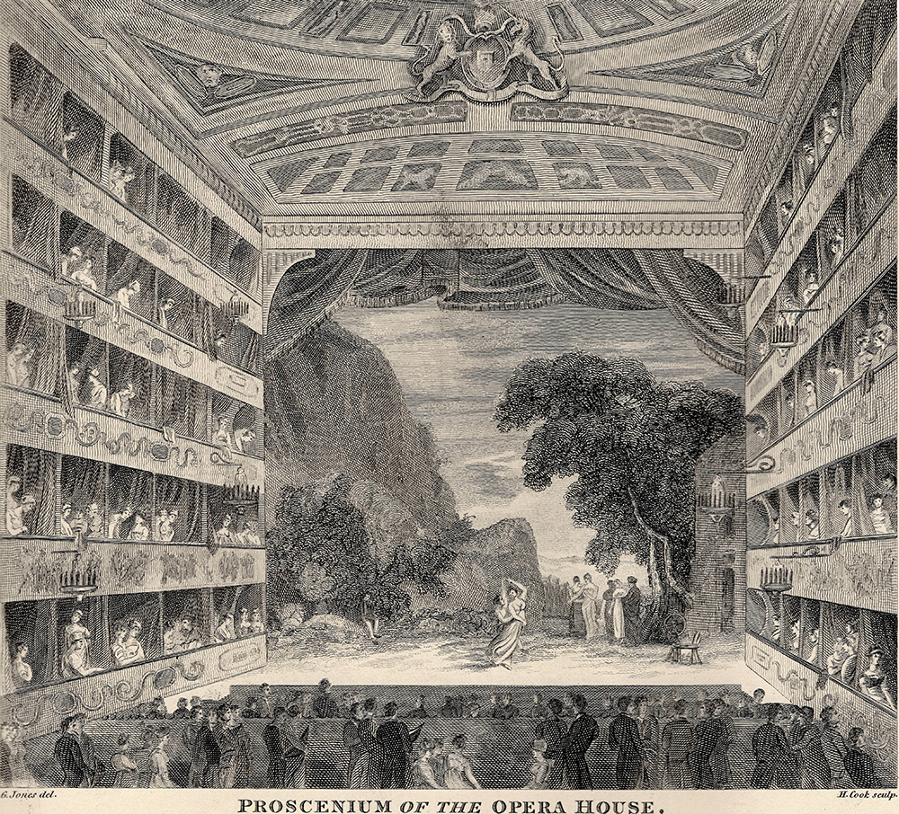 King’s Theatre/Her Majesty’s Theatre, early 19th century, author's collection.