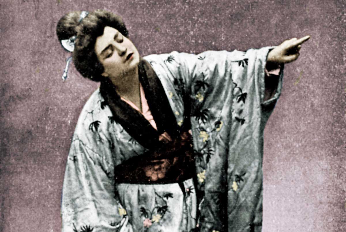 Rosina Storchio in the first production of  Madam Butterfly at  La Scala, Milan, 1904.