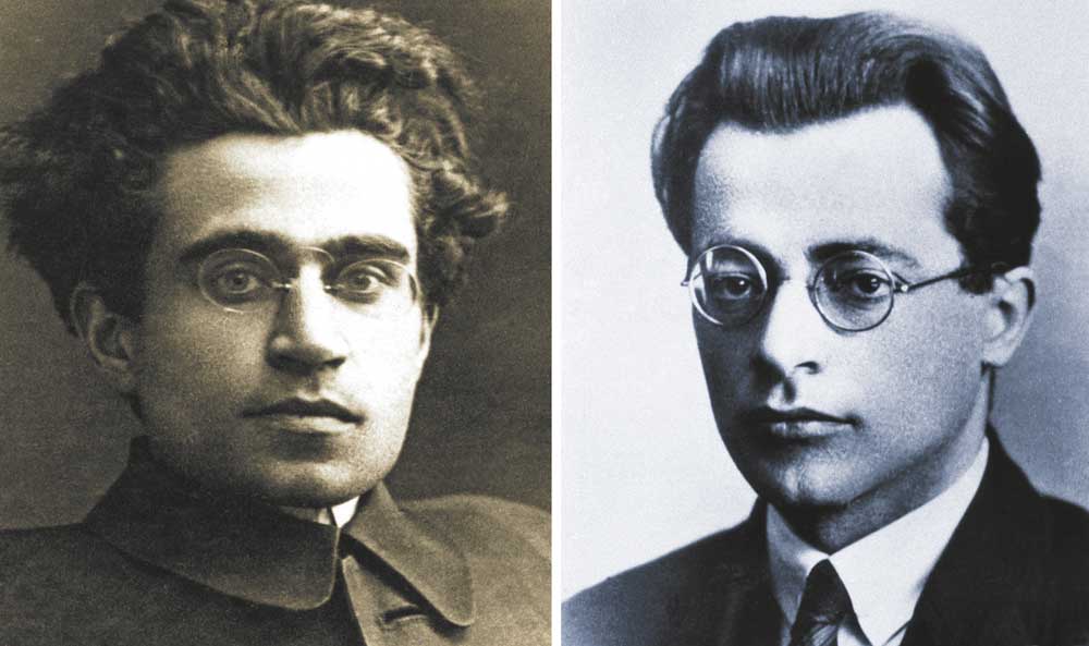 Top: Antonio Gramsci, 1921. Below: Palmiro Togliatti, 1930s.
