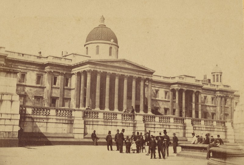 The National Gallery, by Frederic Jones, c. 1860s. The J. Paul Getty Museum, Los Angeles. Public Domain.