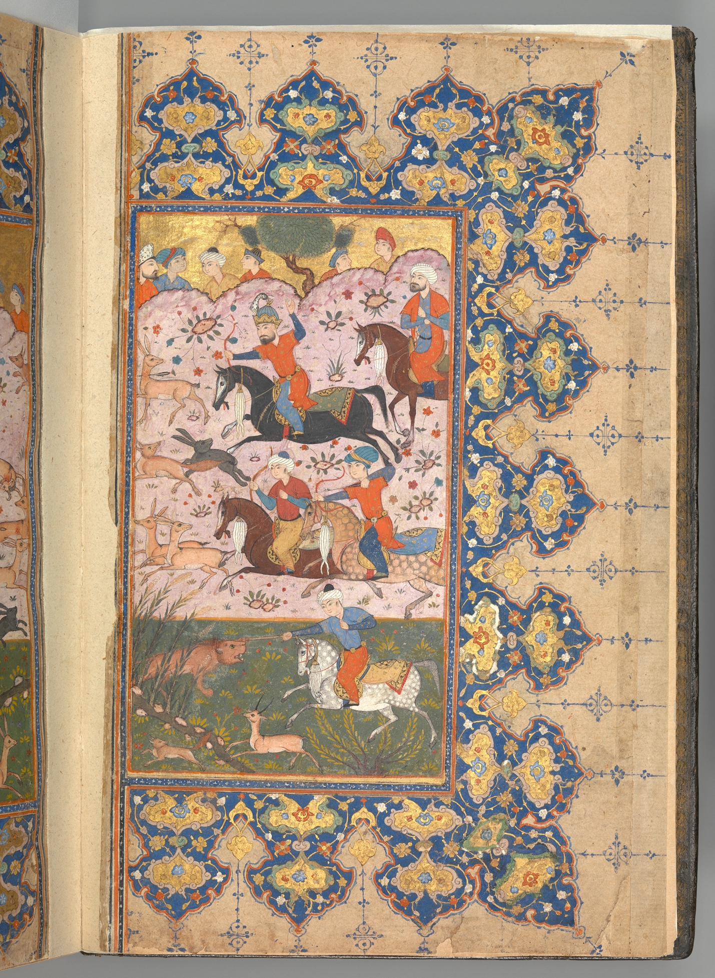 Frontispiece from the Masnavi of Jalāl al-Dīn Muḥammad Rūmī, c. 1488-89. Metropolitan Museum of Art. Public Domain.