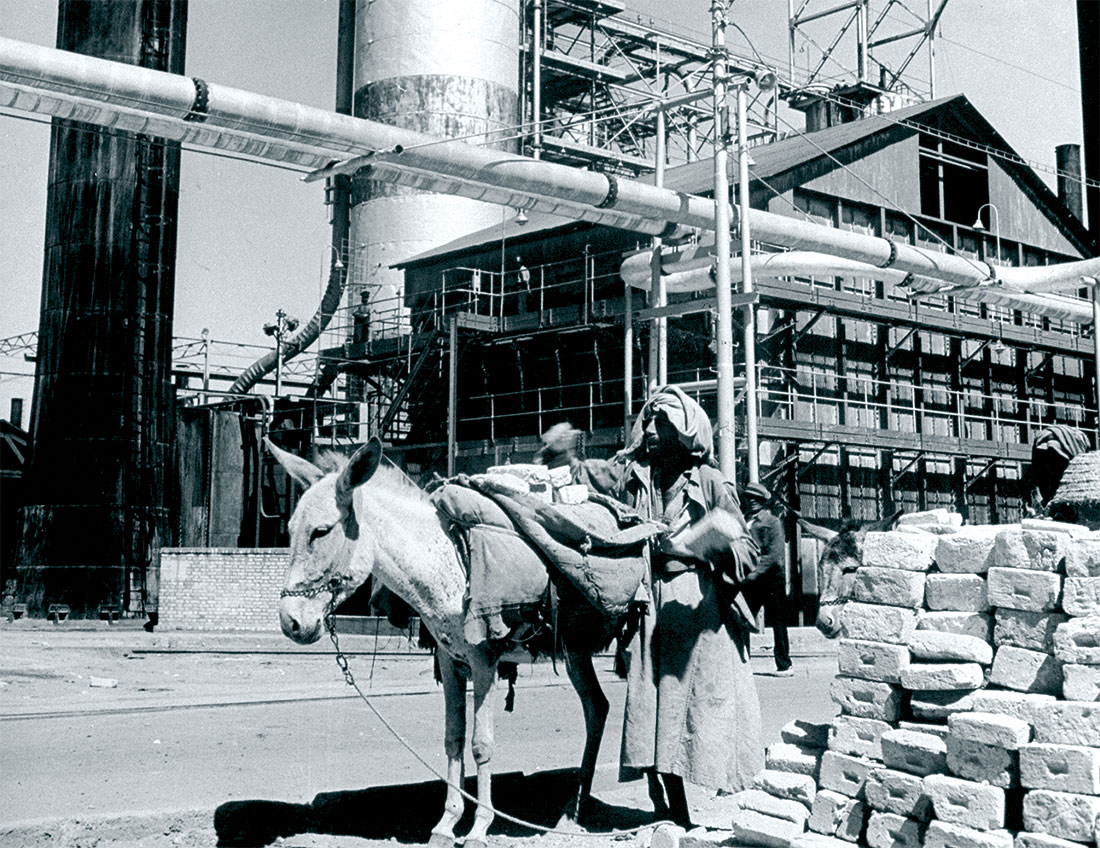 The Anglo-Iranian Oil Company refinery, Abadan, 1945.