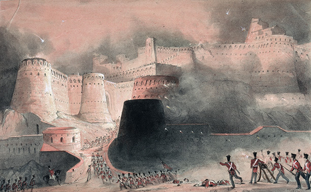 Past precedent: 'The Storming of Kabul Gate in 1839', a 19th century illustration