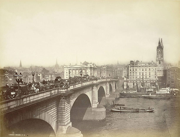 London Bridge in the late 19th century