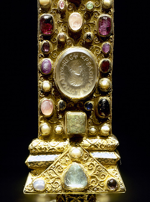 Scandalous: cross of Lothar II (detail), 11th century. 