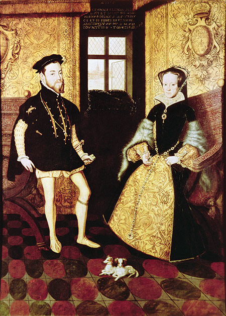 Heir hunters: Philip II and Mary I, 1558 by Hans Eworth, 16th century