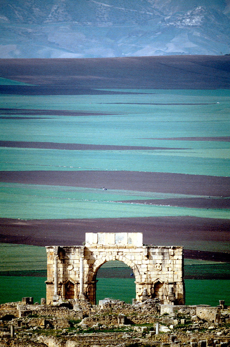 Arch of Caracalla (AD 217), Volubilis. Arch of Caracalla (AD 217), Volubilis.