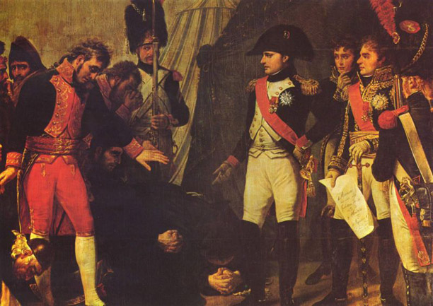 Surrender of Madrid Gros, 1808. Napoleon enters Spain's capital during the Peninsular War