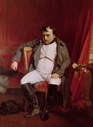 Desperate: Napoleon, portrayed following his abdication in 1814 by Delaroche. Vente notice