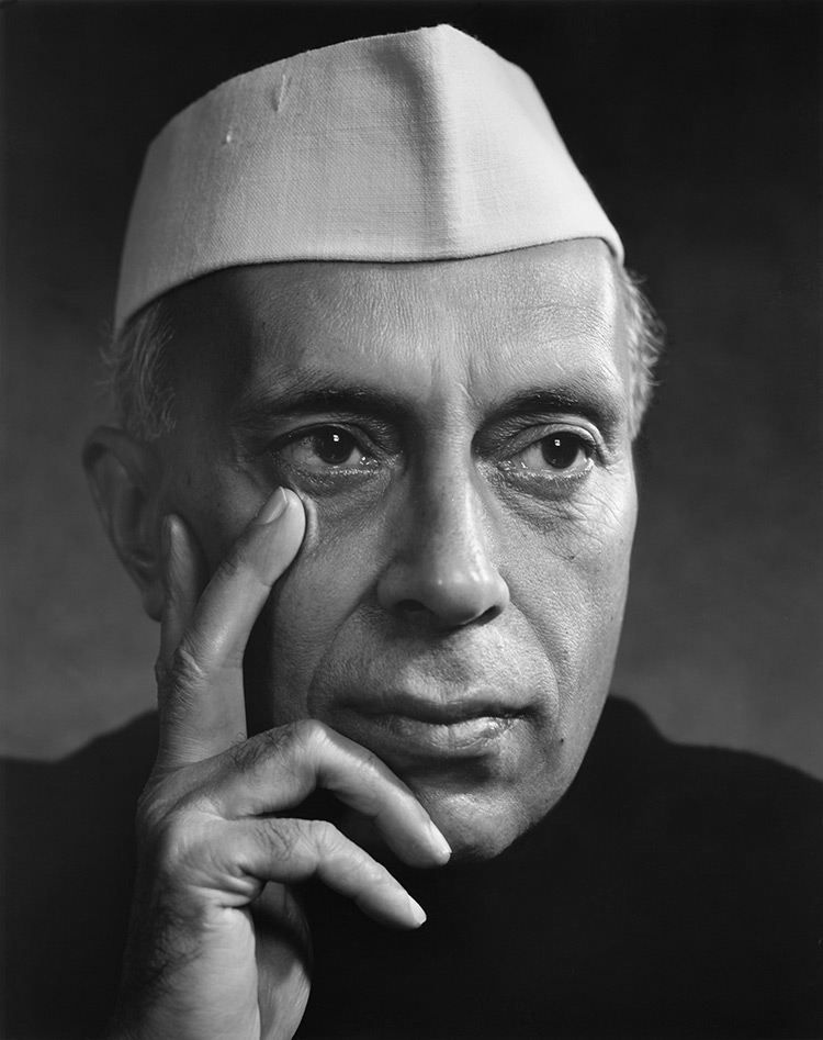 Nehru photographed in 1956 by Karsh of Ottawa.