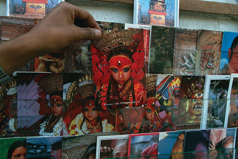 Postcards of the Royal Kumari, Anita Shakya, September 1999. Postcards of the Royal Kumari, Anita Shakya, September 1999.