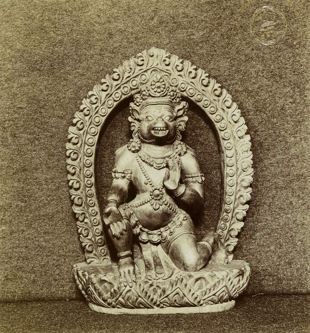 Carved wooden figure of Hanuman, the monkey ally of Rama. Carved wooden figure of Hanuman, the monkey ally of Rama.