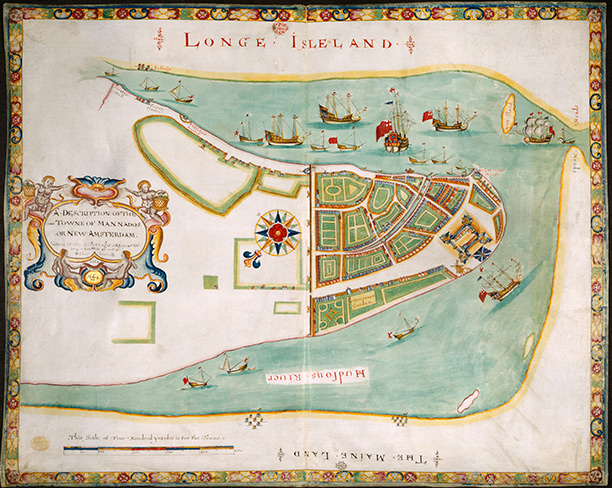 A plan of New Amsterdam, 1661