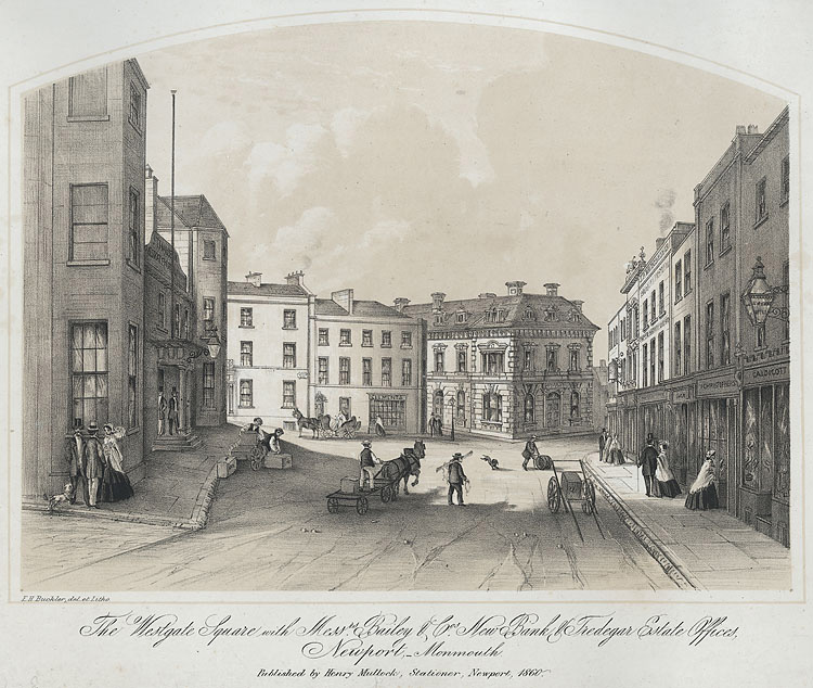 The Westgate Square, Newport, 1860.