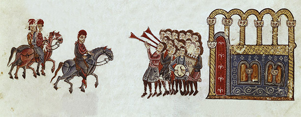 Grand entrance: the Emperor Nicephorus rides into Constantinople in 963. From the 13th-century Chronicle of John Skylitzes