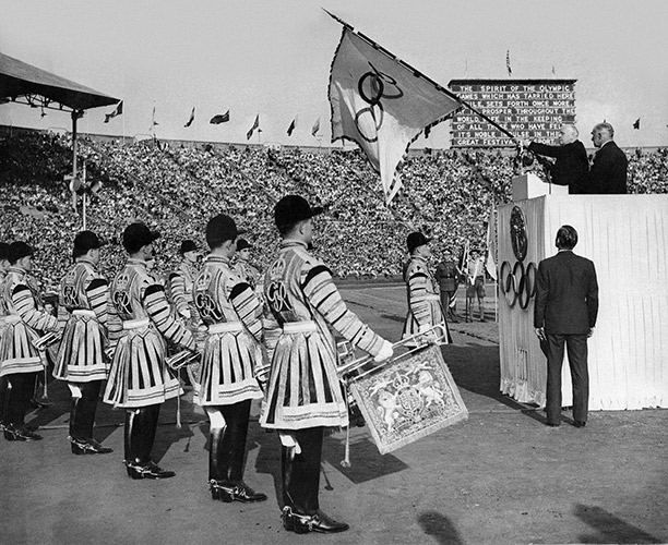 The closing ceremony of the London Olympics, August 14th, 1948. Getty Images/Popperfoto