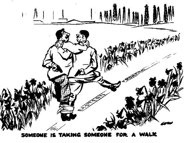 Cartoon by David Low, published in the Evening Standard on 21 October 1939. 