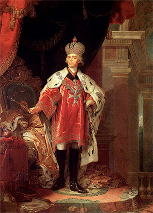 Portrait of Paul I of Russia (1754-1801) by Vladimir Borovikovsky.