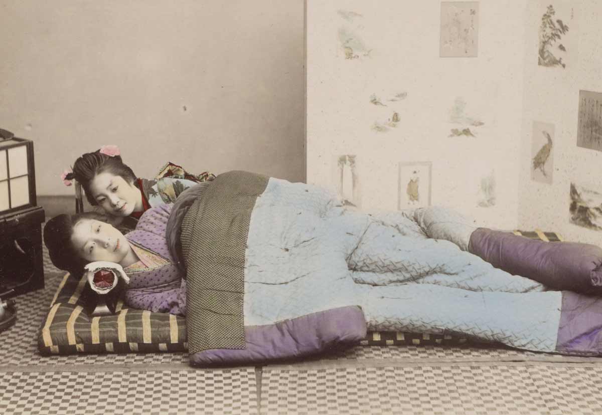'The Girls in Bed', Japan c.1870. Rijksmuseum.