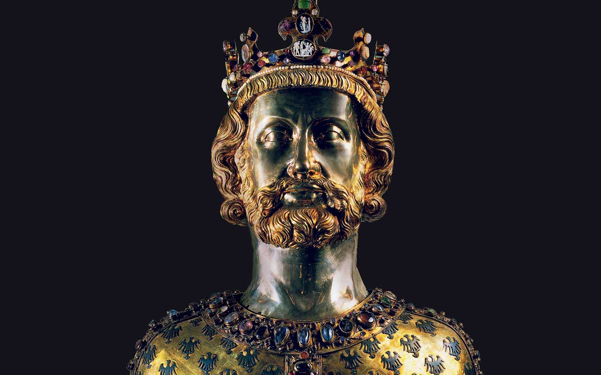 Reliquary bust of Charlemagne, 1349 © Bridgeman Images