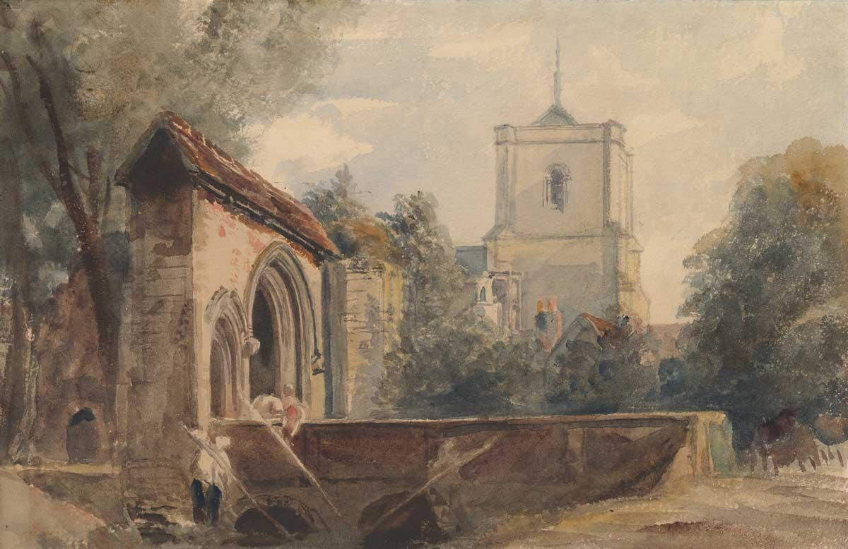 Waltham Abbey, Essex, c.1840, Peter De Wint. Metropolitan Museum of Art, New York.