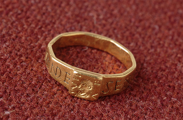 Fit for a Lord: the gold ring now at The Vyne