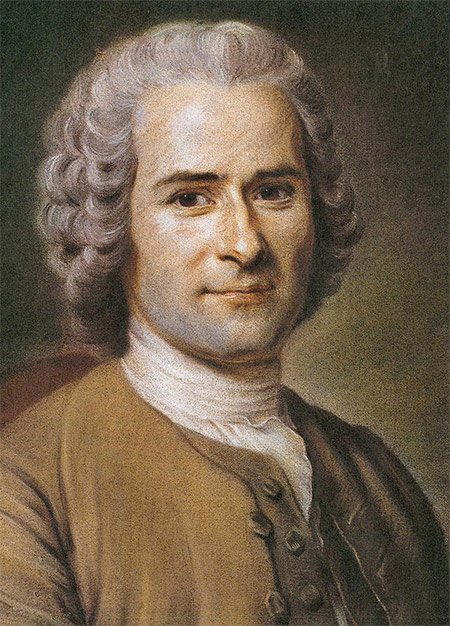Jean-Jacques Rousseau in 1753, by Maurice Quentin de La Tour