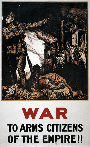 Present history: a British First World War recruiting poster by Frank Brangwyn (1867-1956). Library of Congress